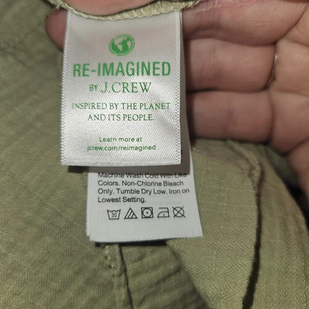 J.Crew Womans Long Sleeve Green Size XS - Picture 10 of 11